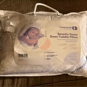 Goose Down Toddler Pillow - Pure White